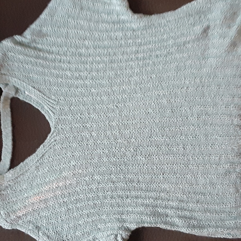 Blue long sleeve sweater